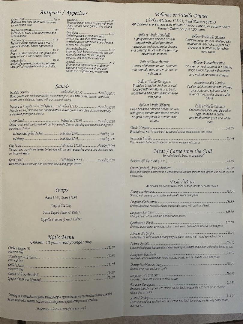 Martinos Trattoria & Pizzeria