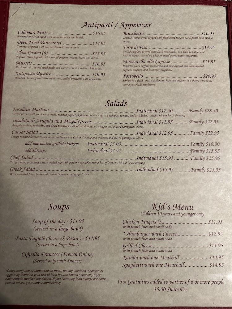 Martinos Trattoria & Pizzeria Deep Fried Panzerotti